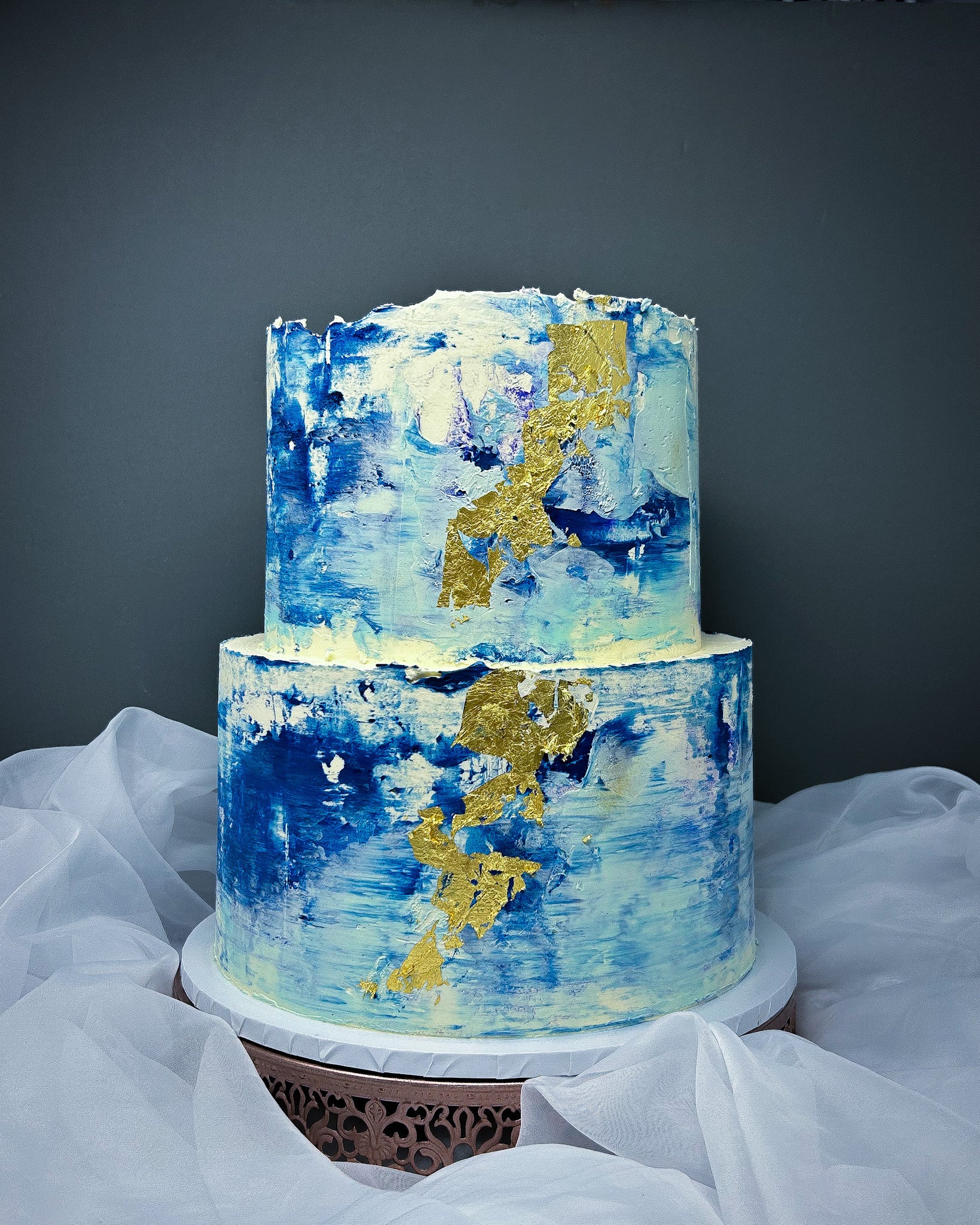 Light Blue Jewel Watercolour Cake | centenariocat.upeu.edu.pe